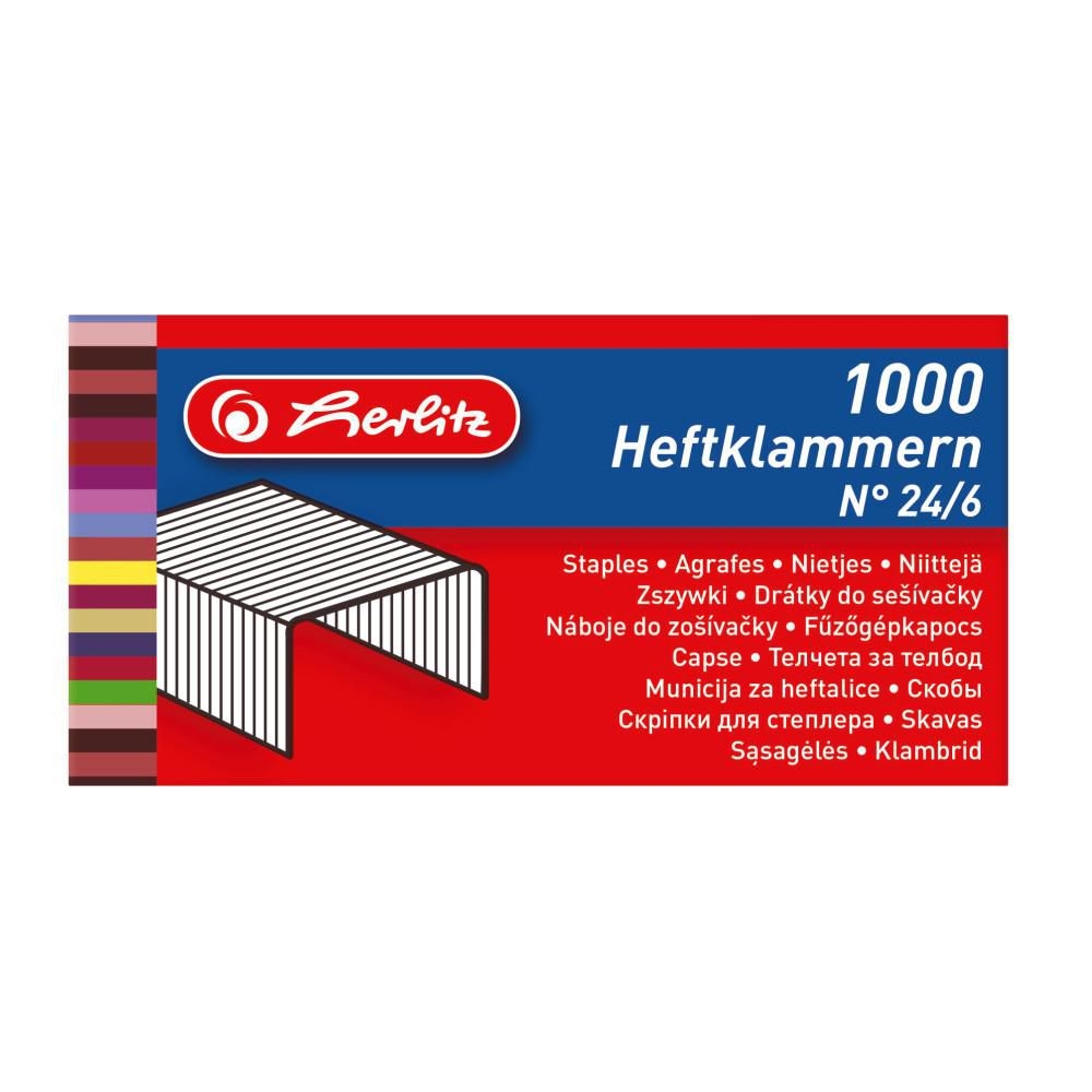 Domácnost a Zahrada - Herlitz Drátky do sešívačky velikost 24/6 1000ks