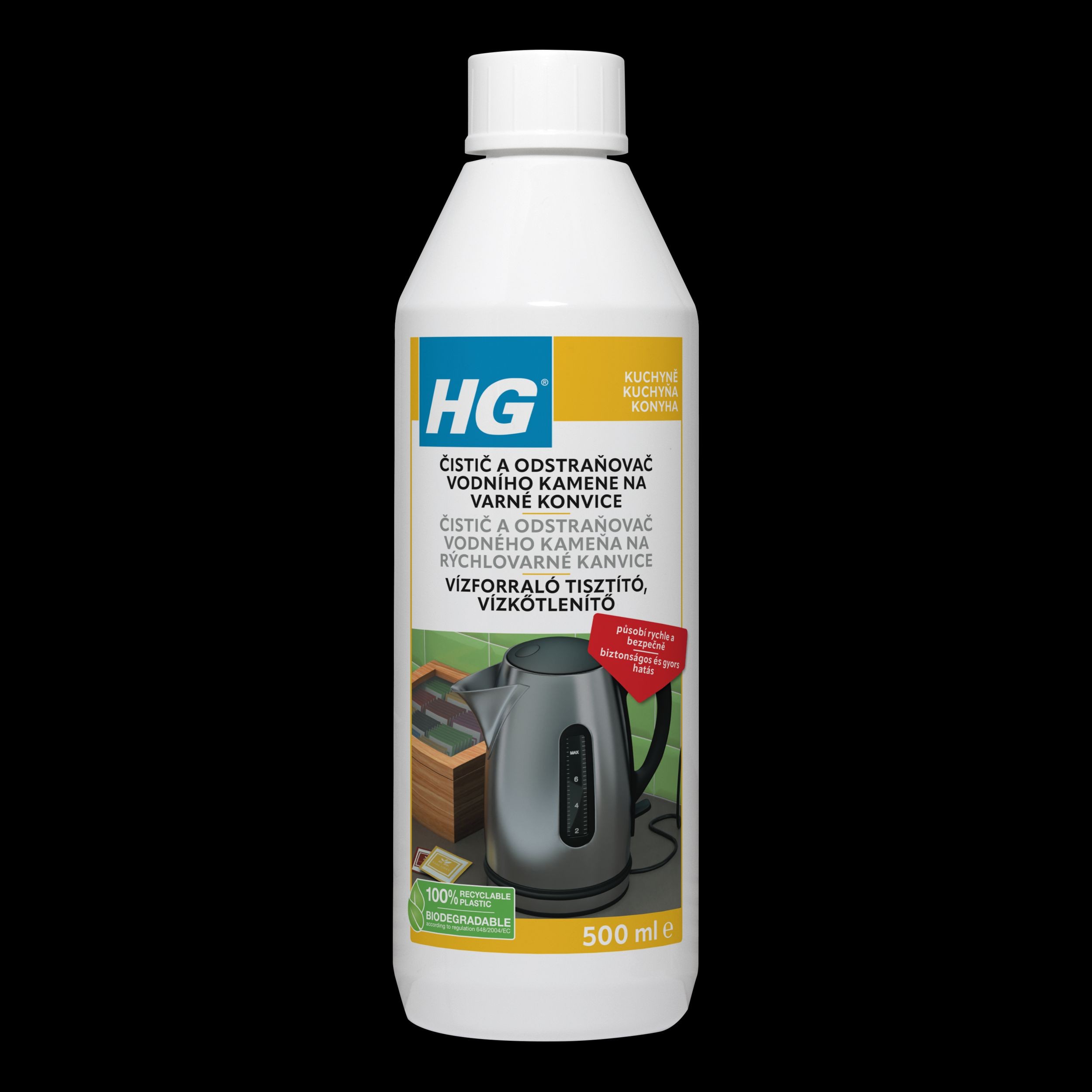 Drogerie a kosmetika - HG Čistič a odstraňovač vodního kamene pro varné konvice 500 ml