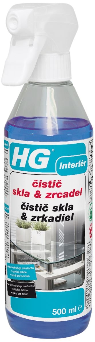 HG Interiérový čistič skla a zrcadel 500 ml-0