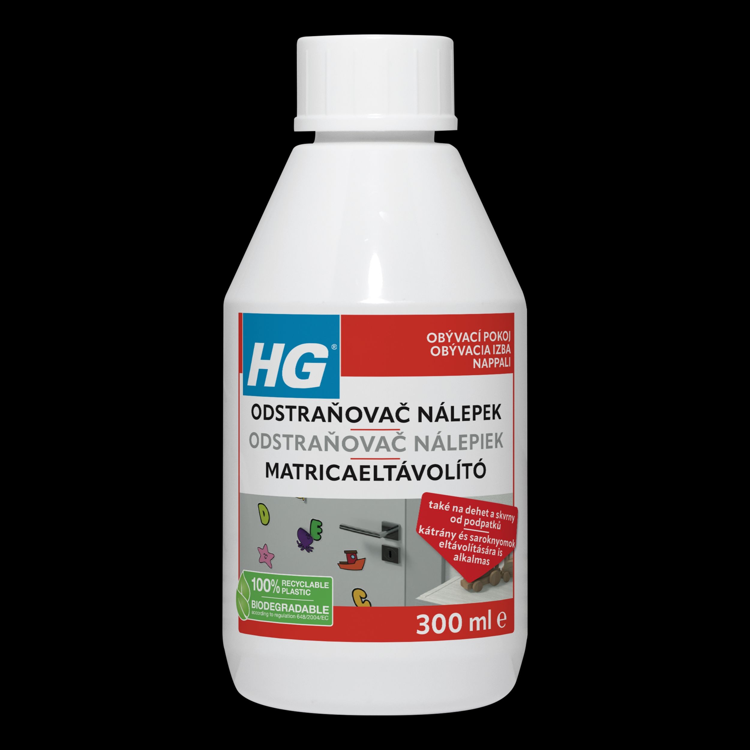 Drogerie a kosmetika - HG Interiérový odstraňovač nálepek 300 ml