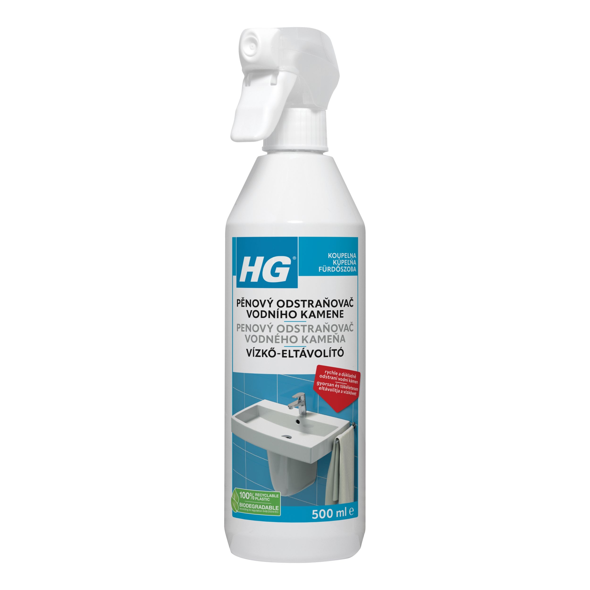 Drogerie a kosmetika - HG Koupelnový pěnový čistič vodního kamene 500 ml