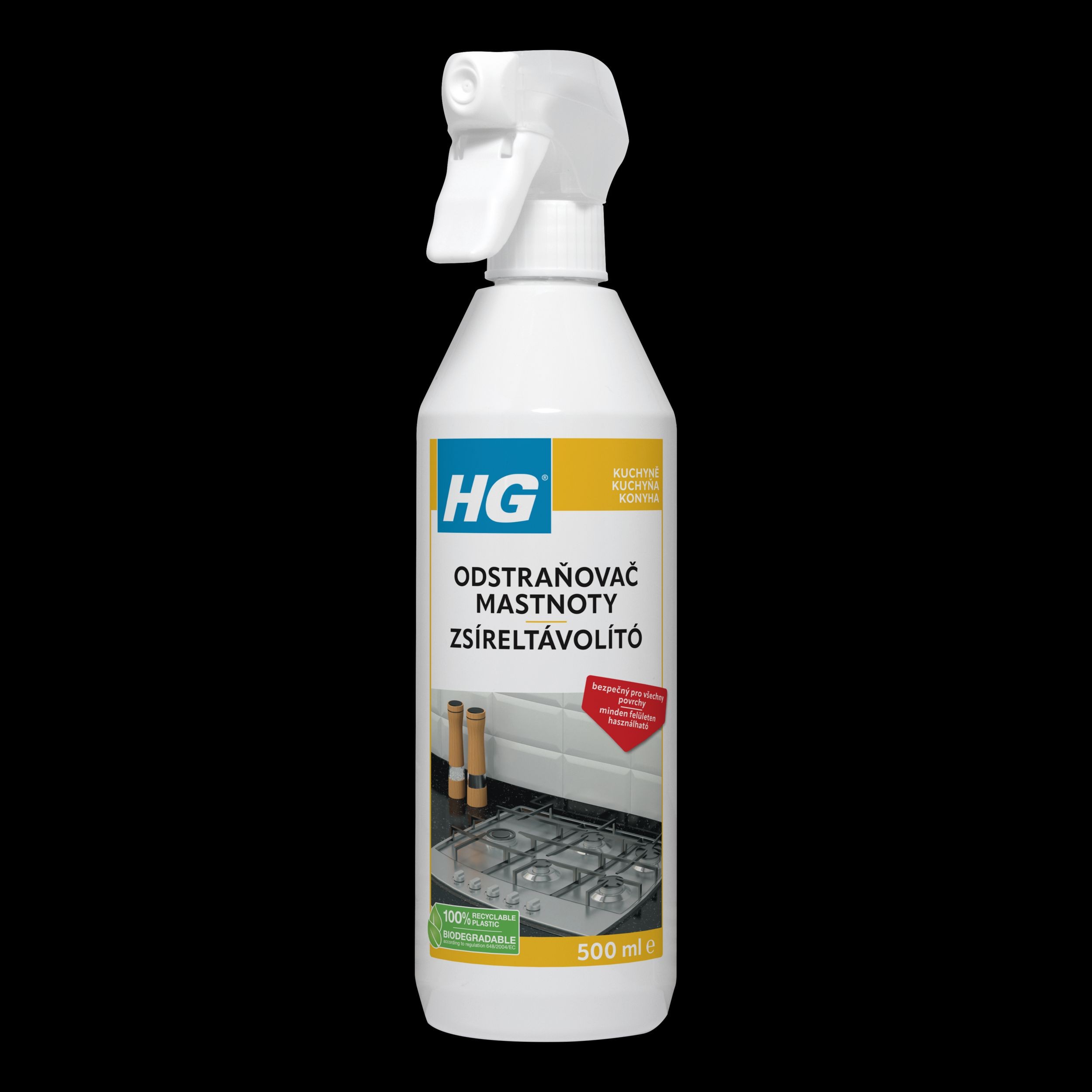 Drogerie a kosmetika - HG Kuchyňský odstraňovač mastnoty 500 ml