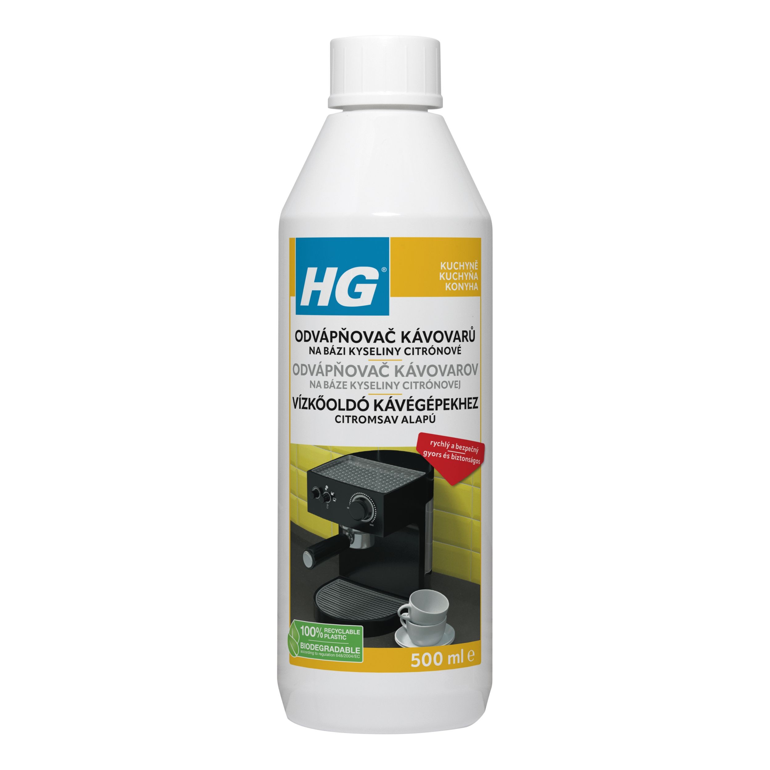 Drogerie a kosmetika - HG Odstranovač vodního kamene pro espresso a kávovary 500 ml