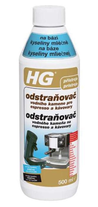 HG odstraňovač vodního kamene pro kávovary na bázi kyseliny mléčné 500ml-0