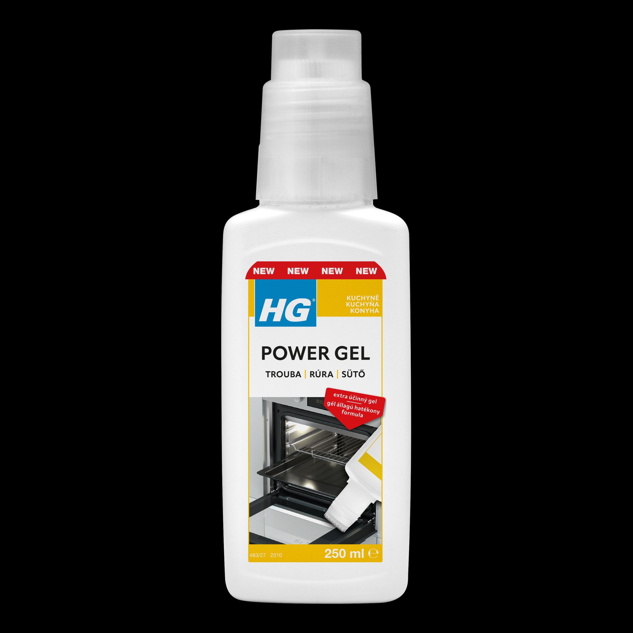 Drogerie a kosmetika - HG power gel na trouby s aplikátorem 250ml