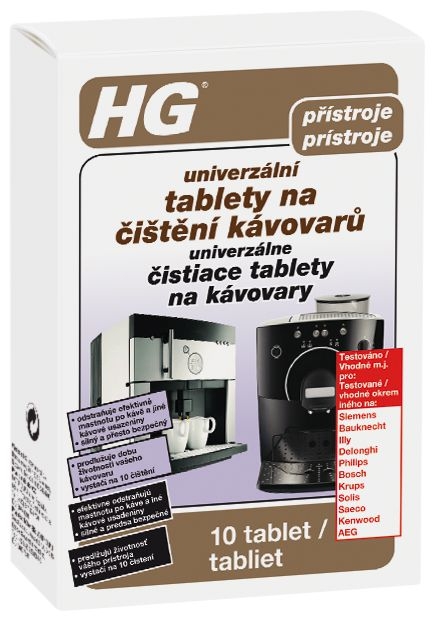 HG univerzální tablety na čistění kávovarů 10 ks-0