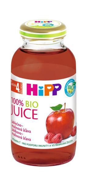 Zdravý svět - HiPP 100% BIO jablečno-malinová šťáva 0,2 l