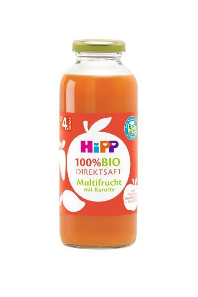 Zdravý svět - HiPP 100% BIO JUICE Ovocná šťáva s karotkou 330 ml
