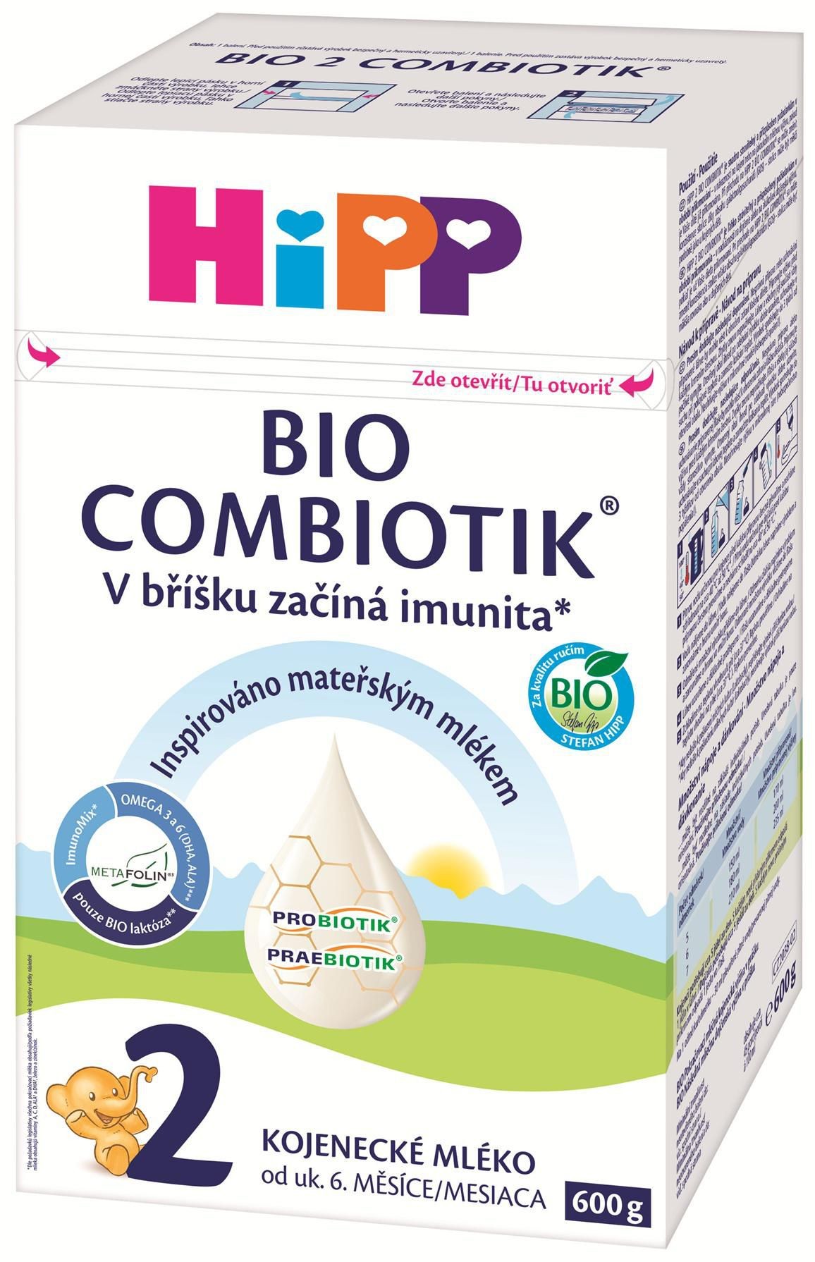 Zdravý svět - HiPP 2 BIO Combiotik od ukončeného 6. měsíce