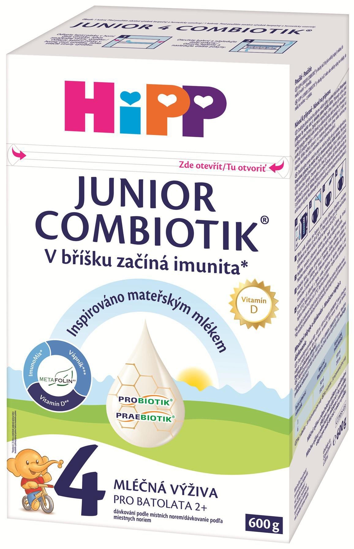 Svět dětí - HiPP 4 Junior Combiotik batolecí mléko 600 g