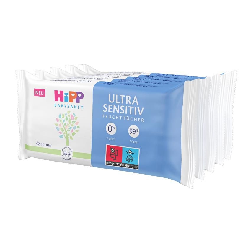 Svět dětí - HiPP Babysanft Čistící vlhčené ubrousky 5x48ks