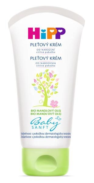 Svět dětí - HiPP Babysanft Pleťový krém s přírodním BIO mandlovým olejem pro citlivou pokožku 75 ml