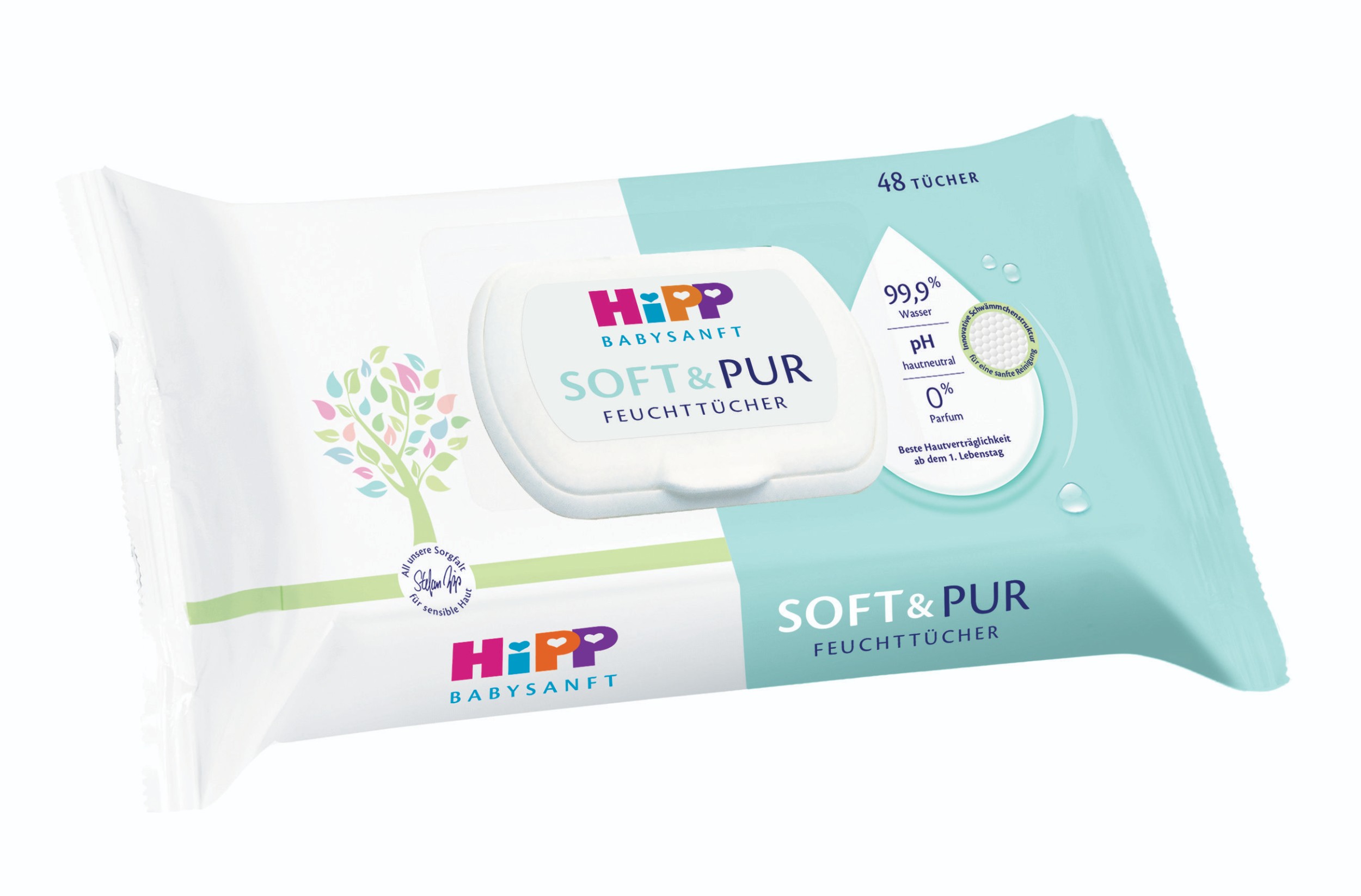 Svět dětí - Hipp Babysanft Soft & Pur Čistící vlhčené ubrousky 48 ks