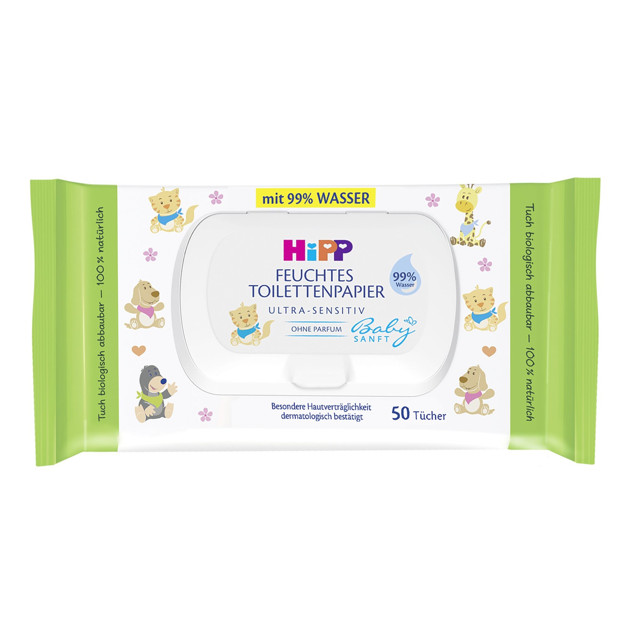 Svět dětí - HiPP Babysanft Vlhčený toaletní papír Ultra sensitive 50 ks