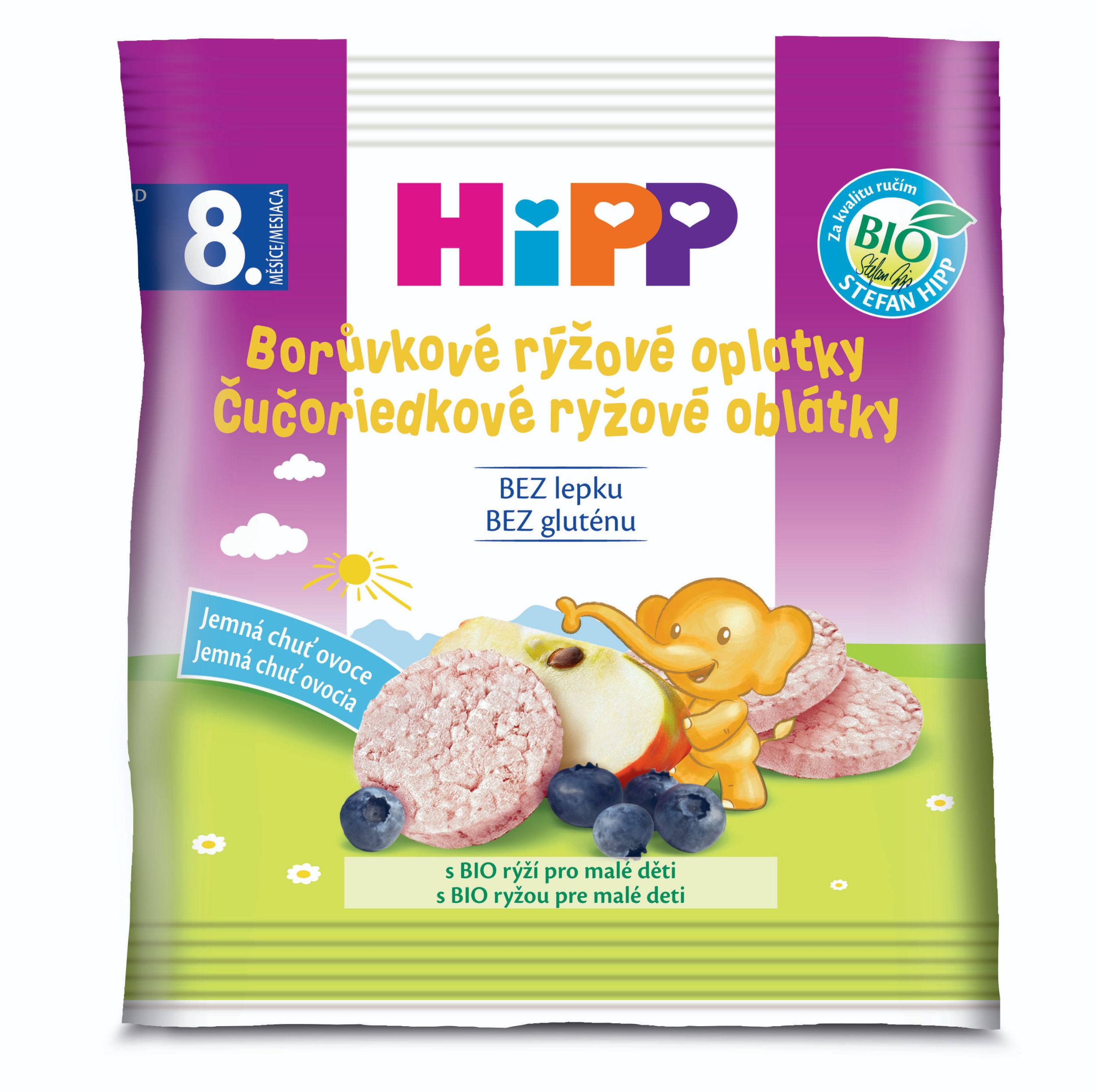 Svět dětí - HiPP BIO borůvkové rýžové oplatky 30 g