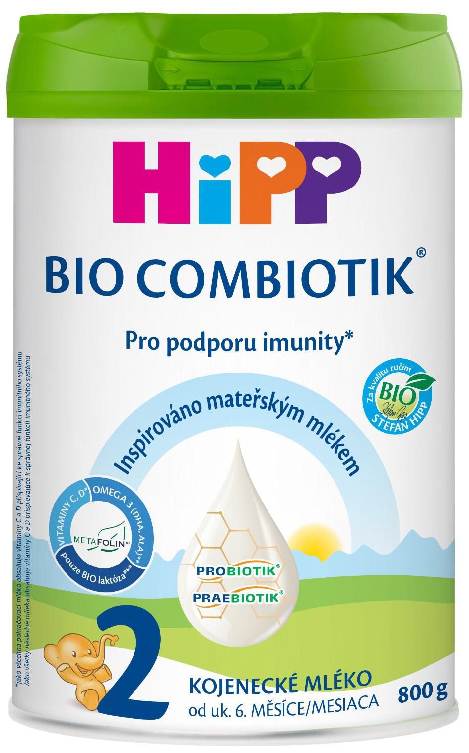 Zdravý svět - HiPP BIO Combiotik 2 Kojenecké mléko 800 g