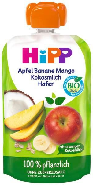 Zdravý svět - HiPP BIO Jablko, banán, mango, kokos 100 g