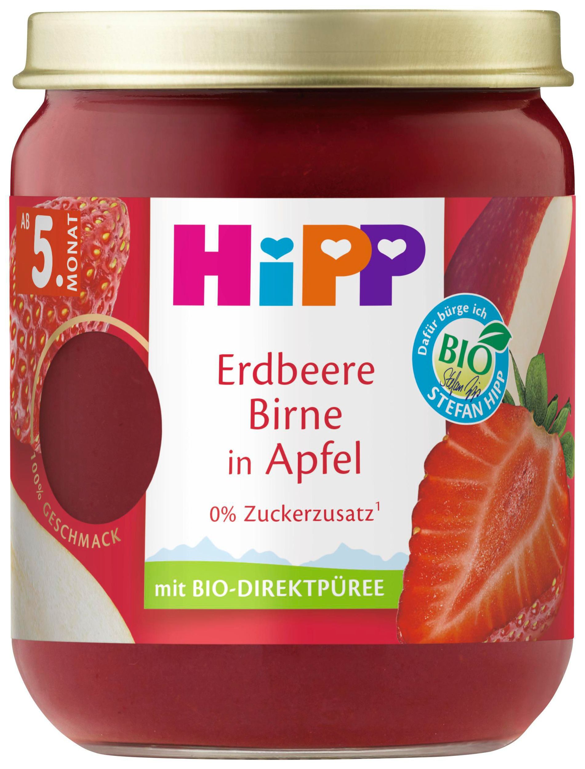 Zdravý svět - HiPP BIO jablko, jahody a hrušky 160 g