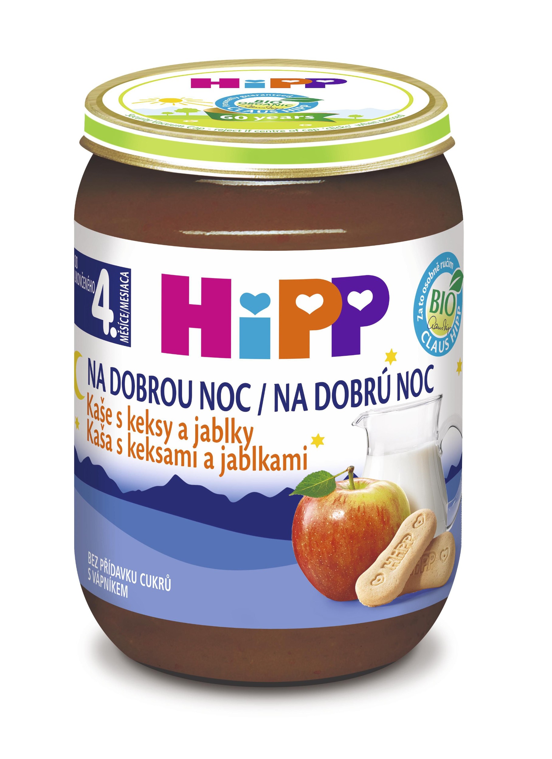 Zdravý svět - HiPP BIO Kaše na dobrou noc s keksy a jablky 190 g
