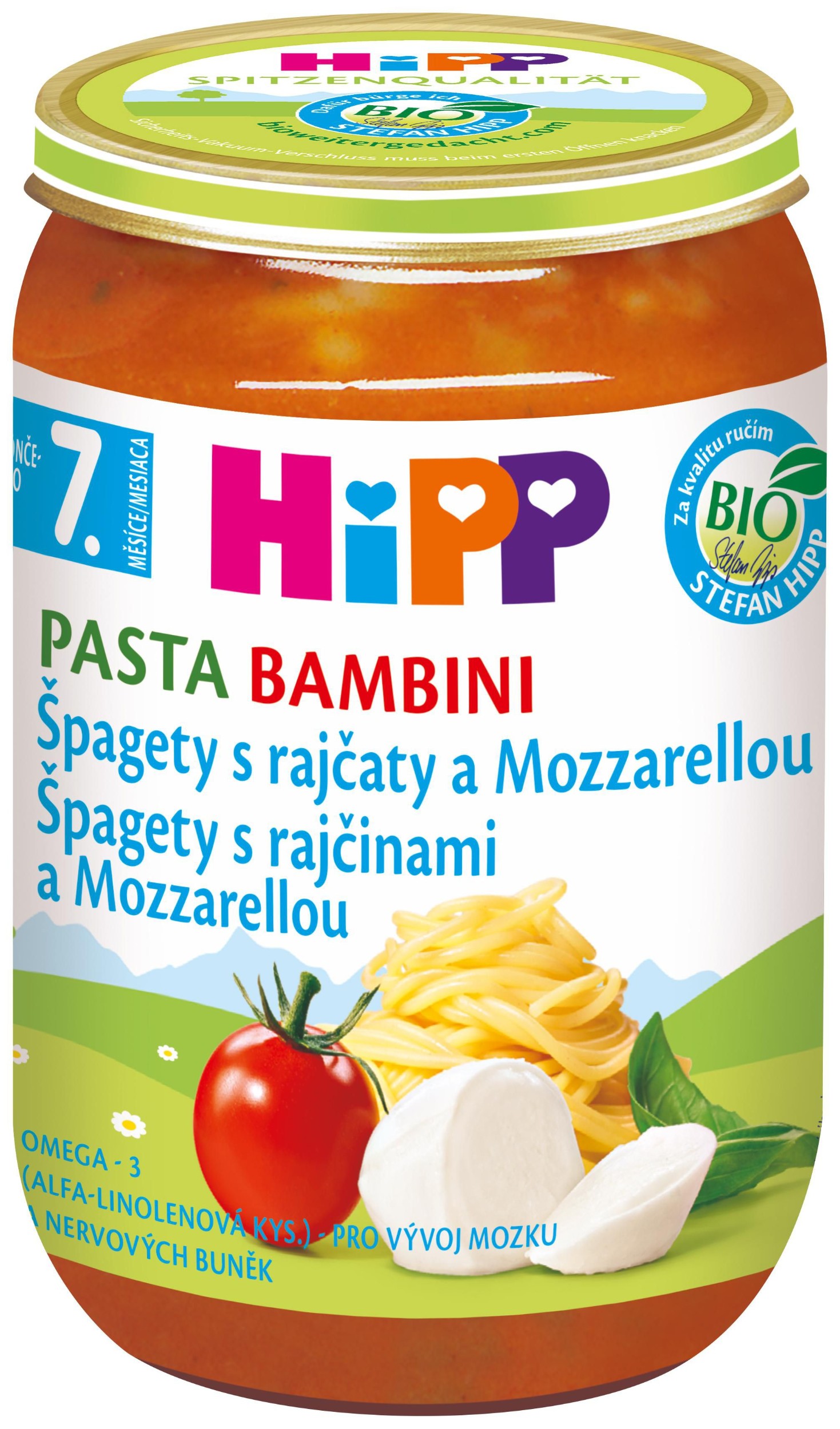 Svět dětí - HiPP BIO Rajčata se špagetami a mozzarelou 220 g
