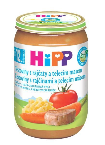 Svět dětí - HiPP BIO těstoviny s rajčaty a telecím masem 220 g
