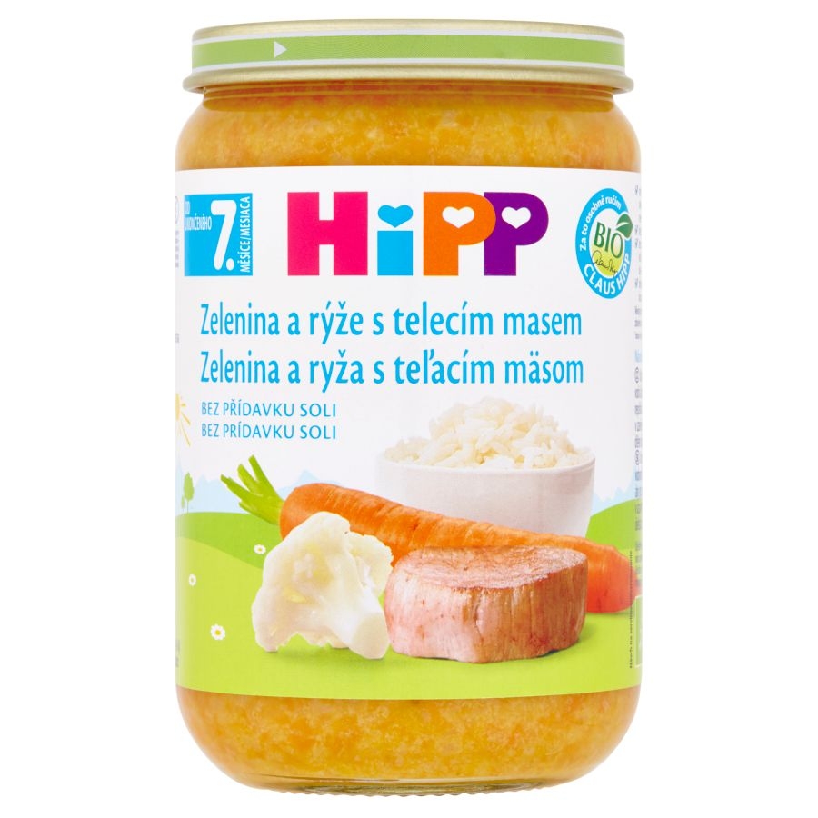 Svět dětí - HiPP BIO zelenina a rýže s telecím masem 220 g