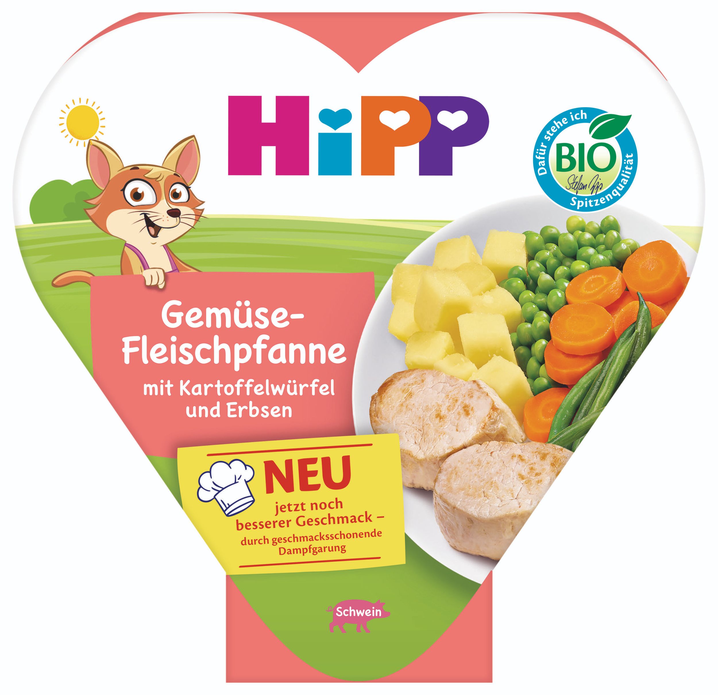 Zdravý svět - HiPP BIO Zeleninovo-masová směs s nakrájenými brambory a hráškem 250 g