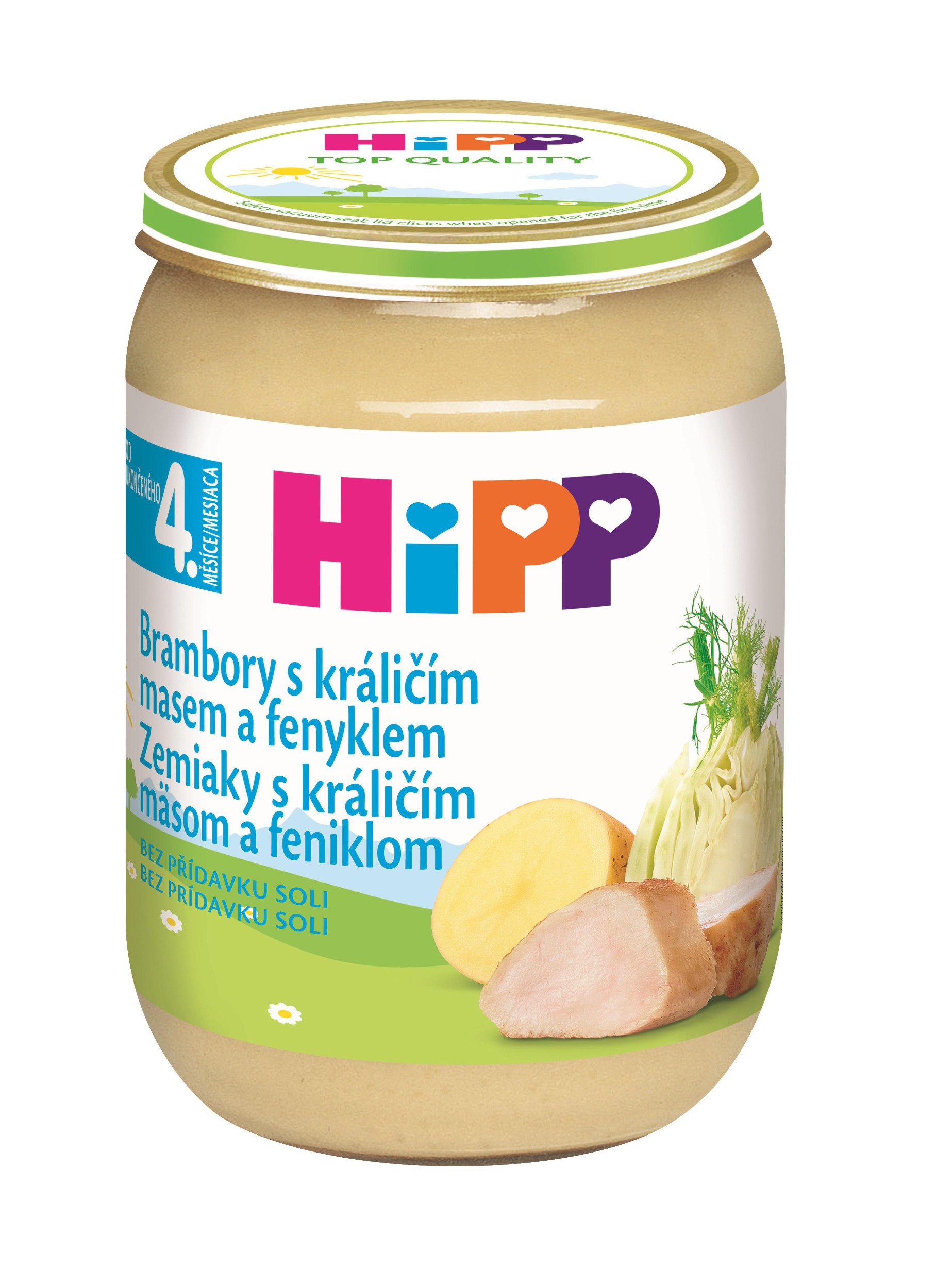 Svět dětí - HiPP Brambory s králičím masem a fenyklem 190 g