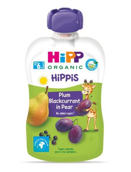 Svět dětí - HiPP HiPPis BIO 100% ovoce hruška - černý rybíz - švestka 100 g