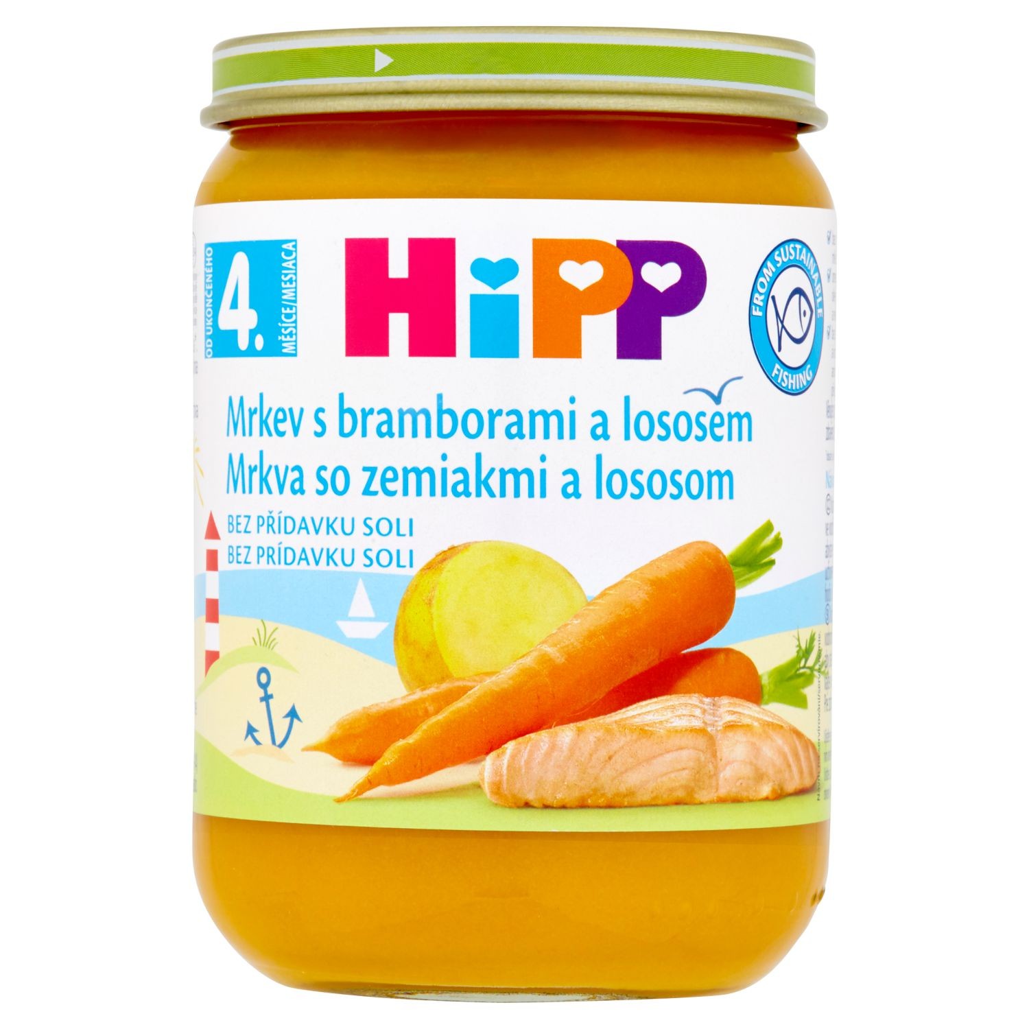 Svět dětí - HiPP Mrkev s bramborami a lososem 190 g