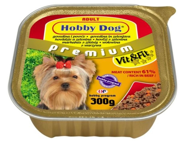 Svět zvířat - Hobby Dog hovězí se zeleninou 300 g