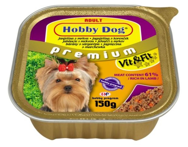 Svět zvířat - Hobby Dog jehněčí/mrkev 150 g