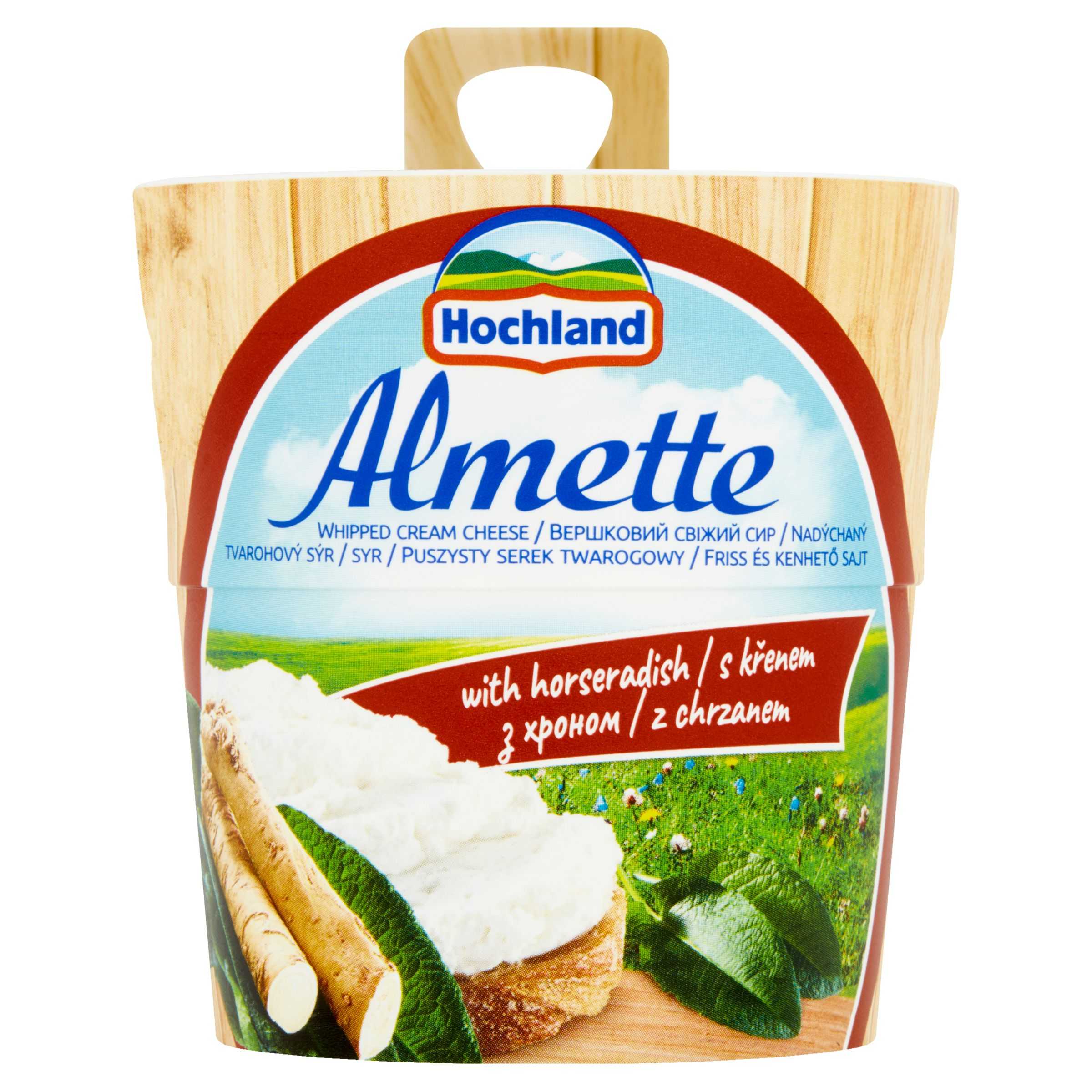 Mléčné a chlazené - Hochland Almette Nadýchaný tvarohový sýr s křenem 150 g