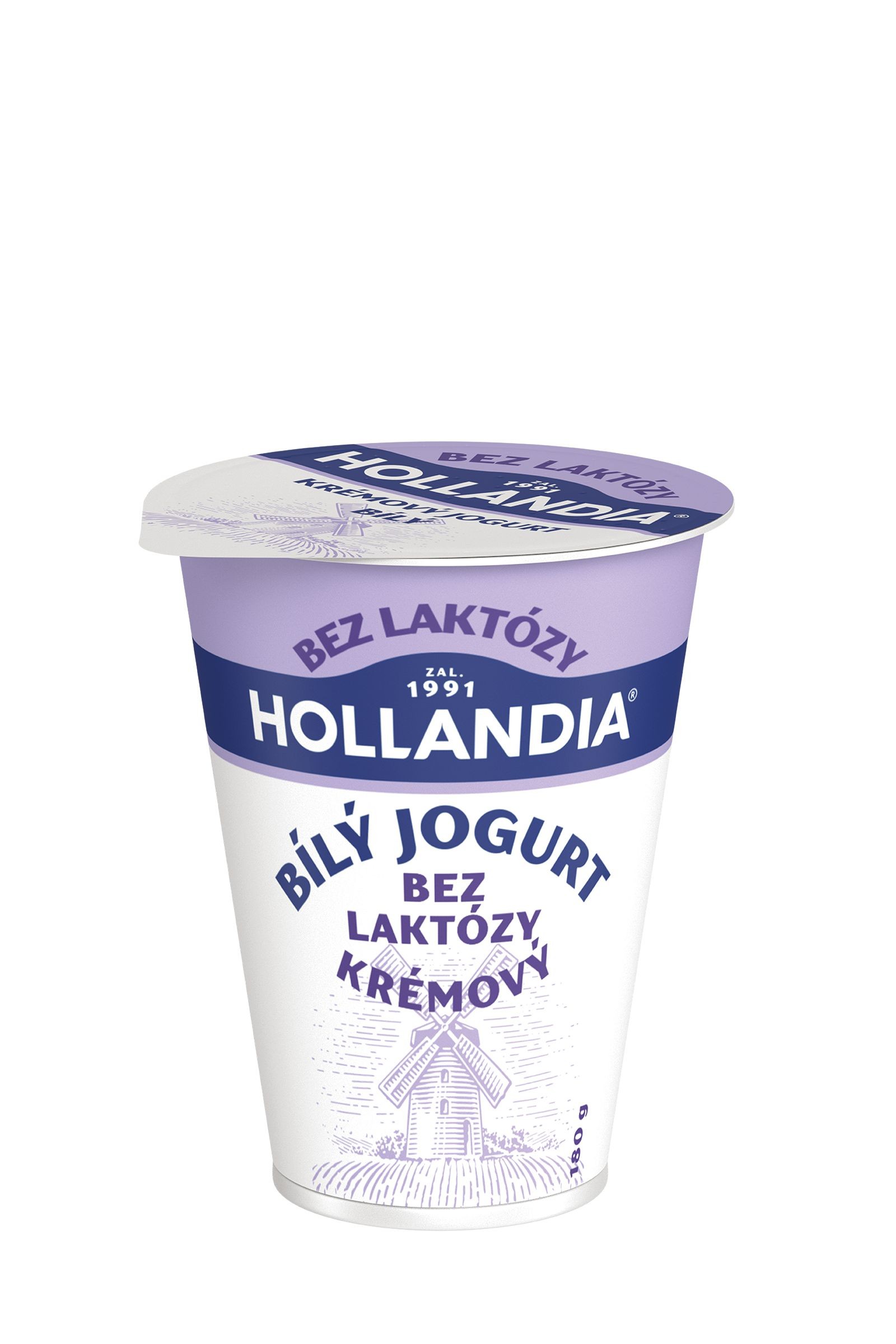 Mléčné a chlazené - HOLLANDIA Jogurt bez laktózy bílý 180