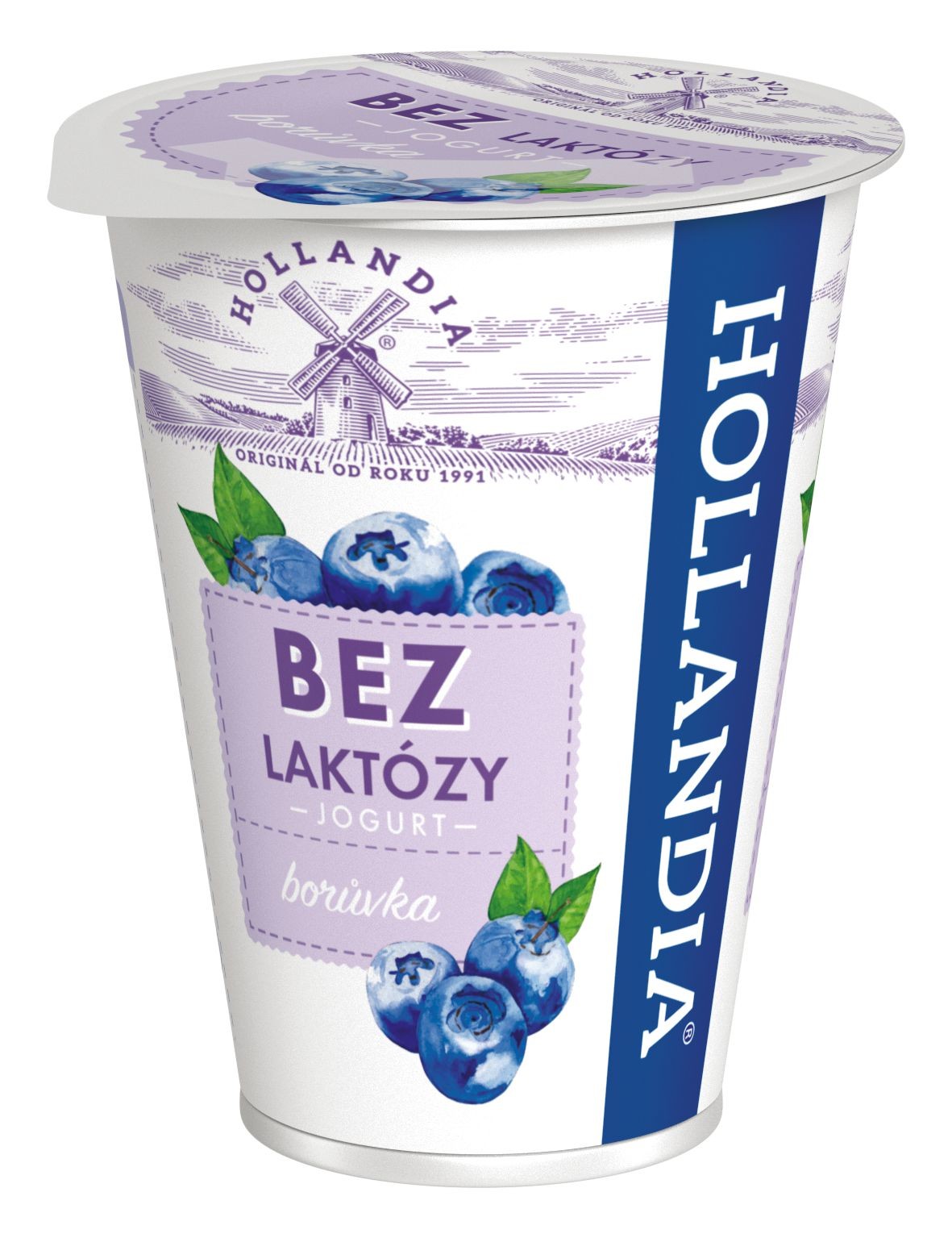 Hollandia Jogurt bez laktózy borůvka 180g-0