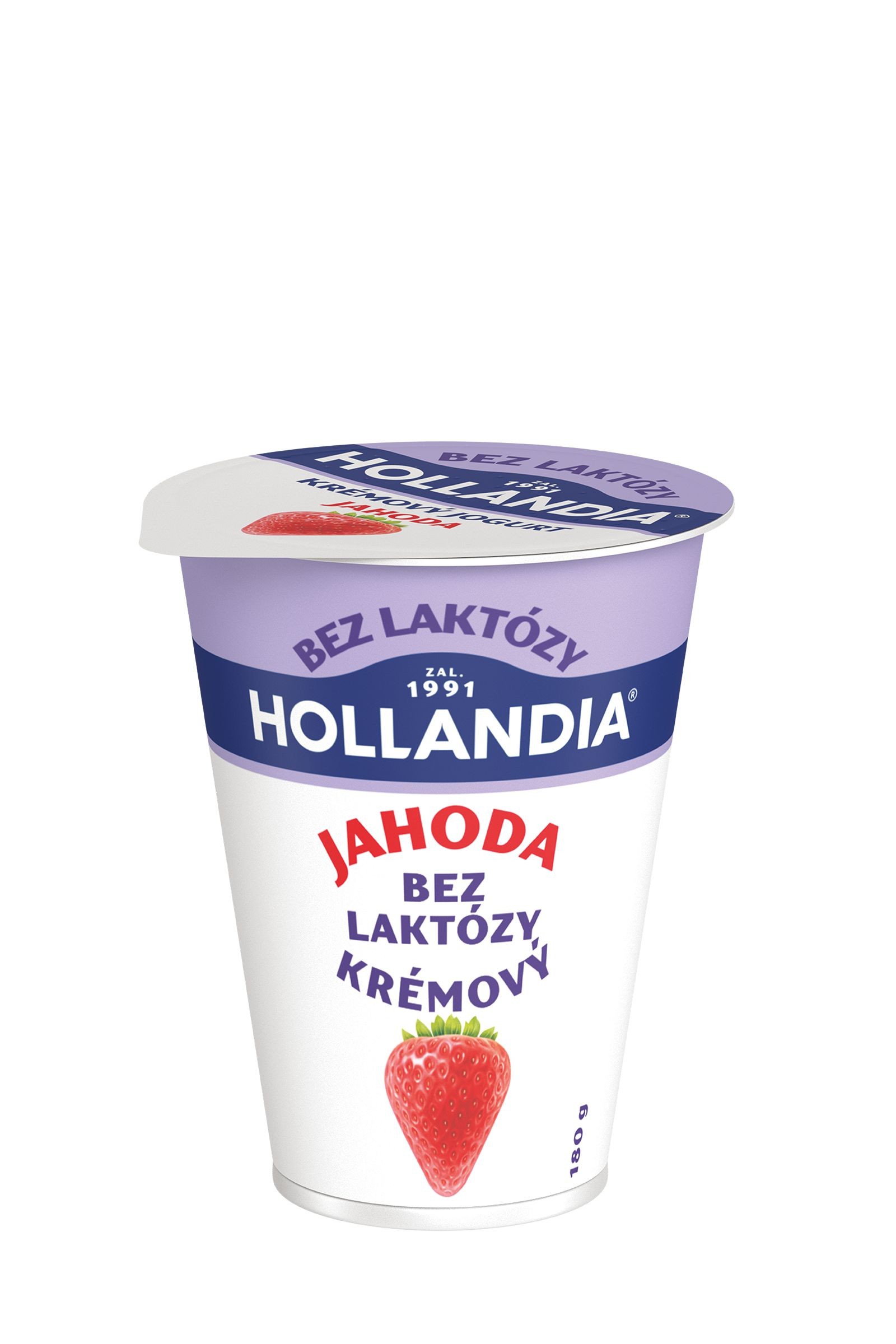 Zdravý svět - Hollandia Jogurt bez laktózy jahoda 180g