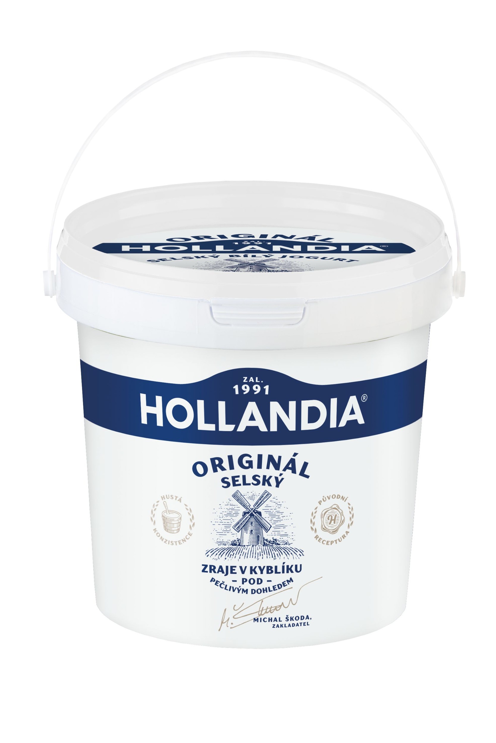 Mléčné a chlazené - HOLLANDIA JOGURT SELSKÝ BÍLÝ 1KG