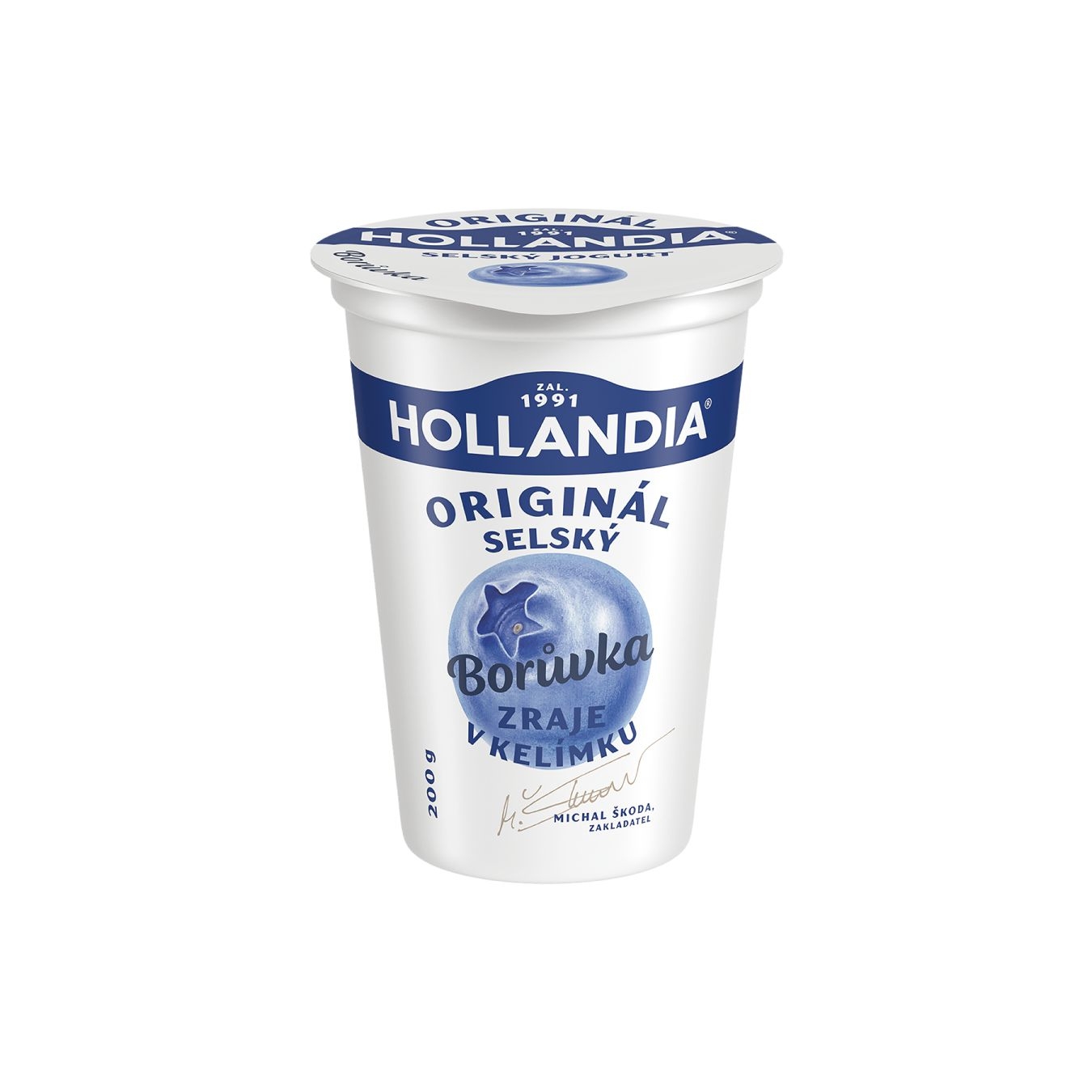 Mléčné a chlazené - Hollandia Jogurt Selský borůvka 200g