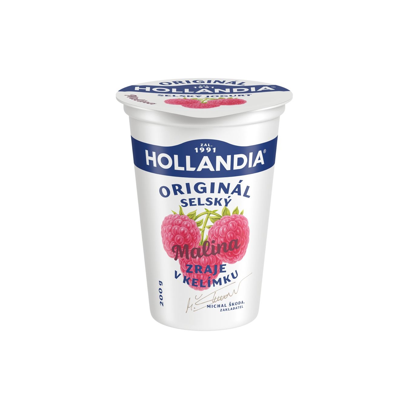 Mléčné a chlazené - Hollandia Jogurt Selský malina 200g