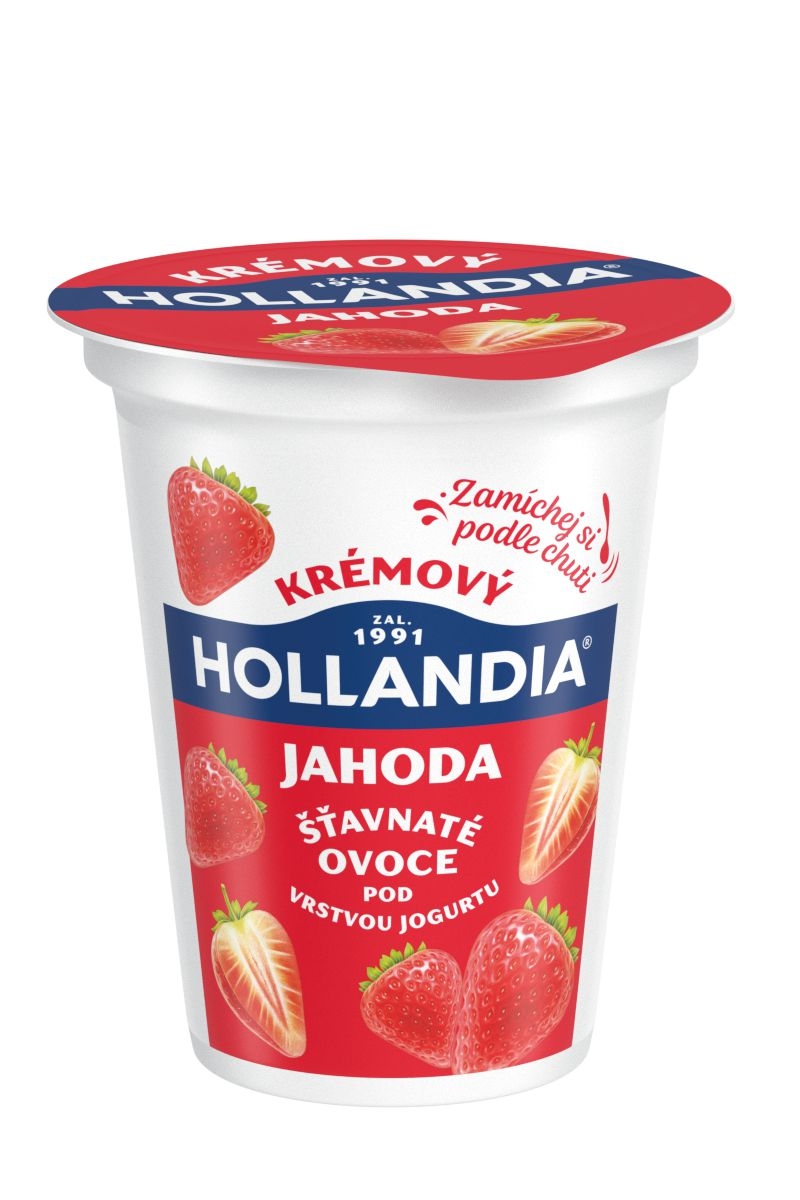 Mléčné a chlazené - Hollandia krémový jogurt jahoda 150g
