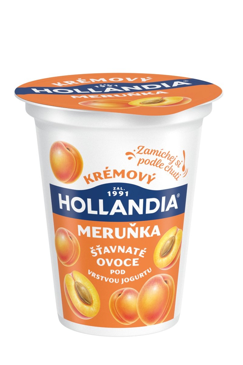 Mléčné a chlazené - Hollandia krémový jogurt meruňka 150g