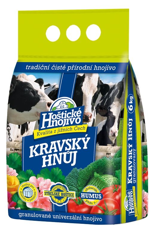 Domácnost a Zahrada - Hoštické hnojivo Kravský hnůj 6 kg