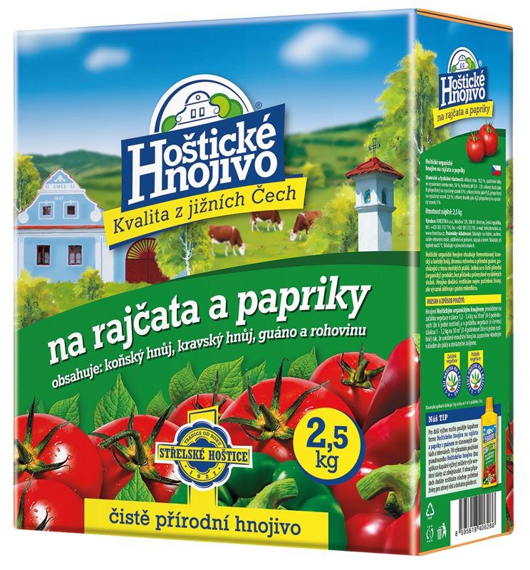 Domácnost a Zahrada - Hoštické hnojivo na rajčata a papriky 2,5 kg