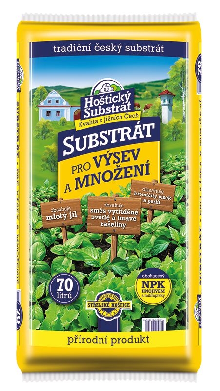 Domácnost a Zahrada - Hoštický substrát - Substrát pro výsev a množení 70 l
