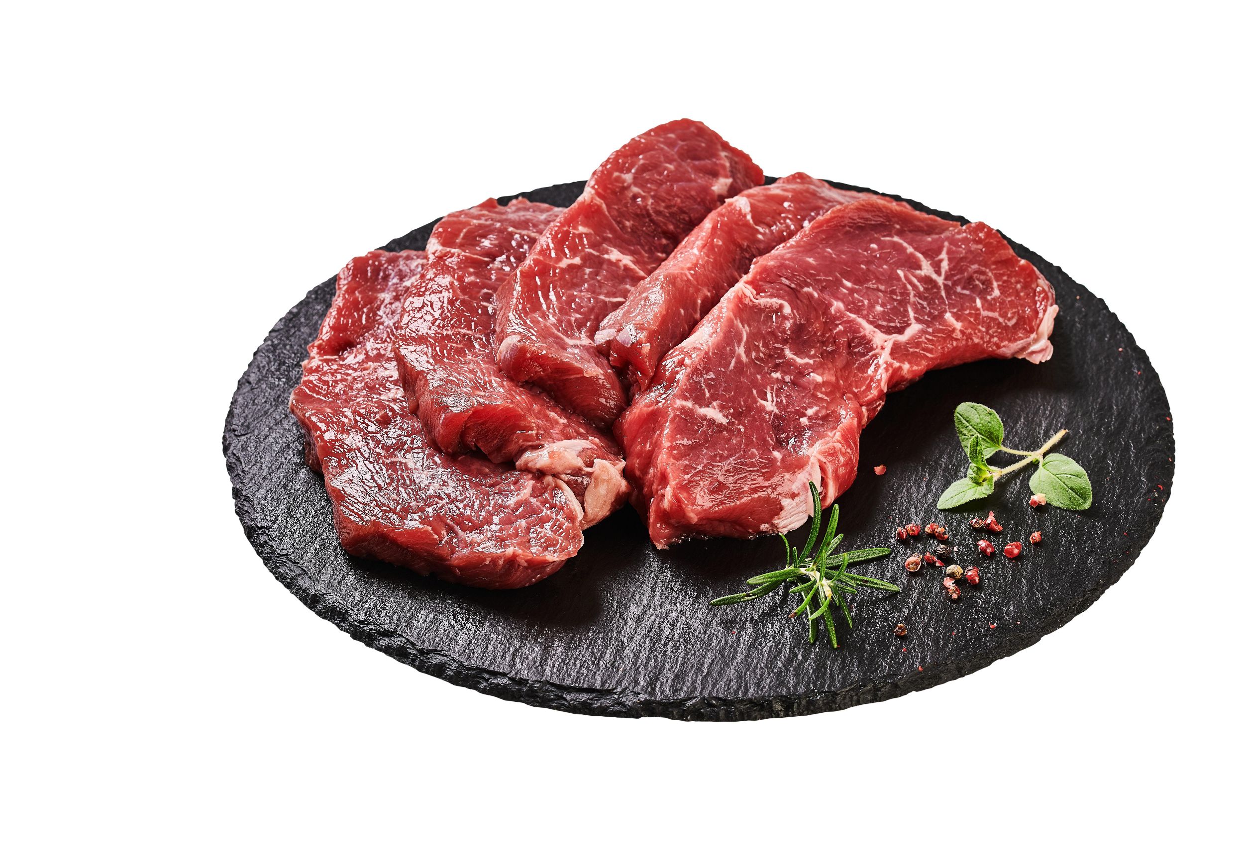 Hovězí roštěná 2ks porcovaná nízký roštěnec Globus - ca. 360 g