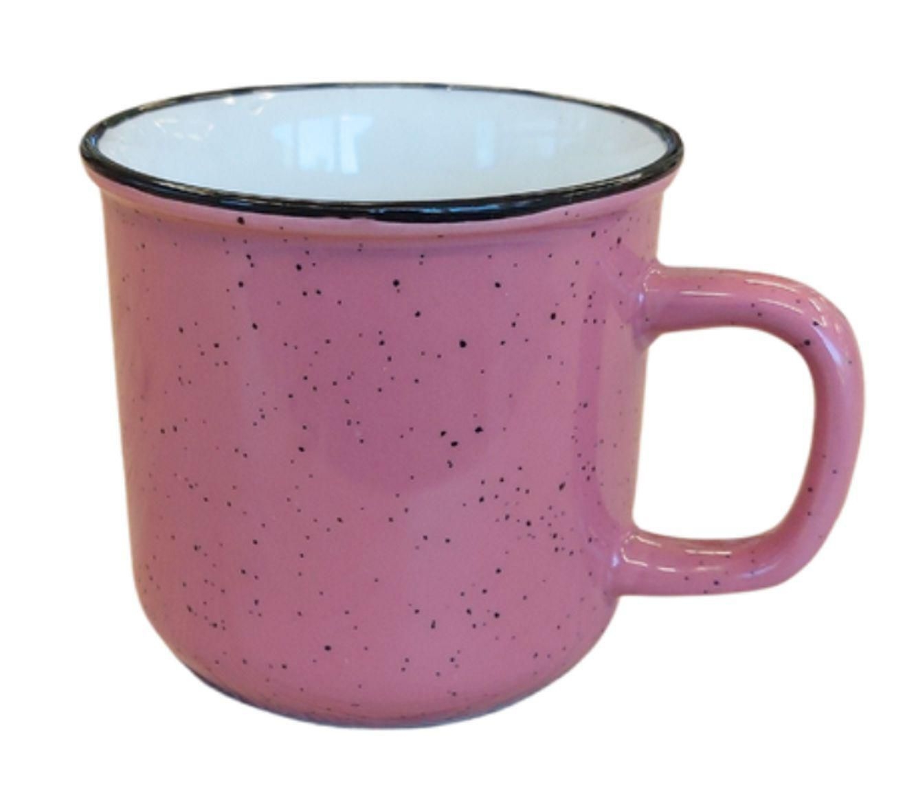 Domácnost a Zahrada - Hrnek keramický růžový 450ml
