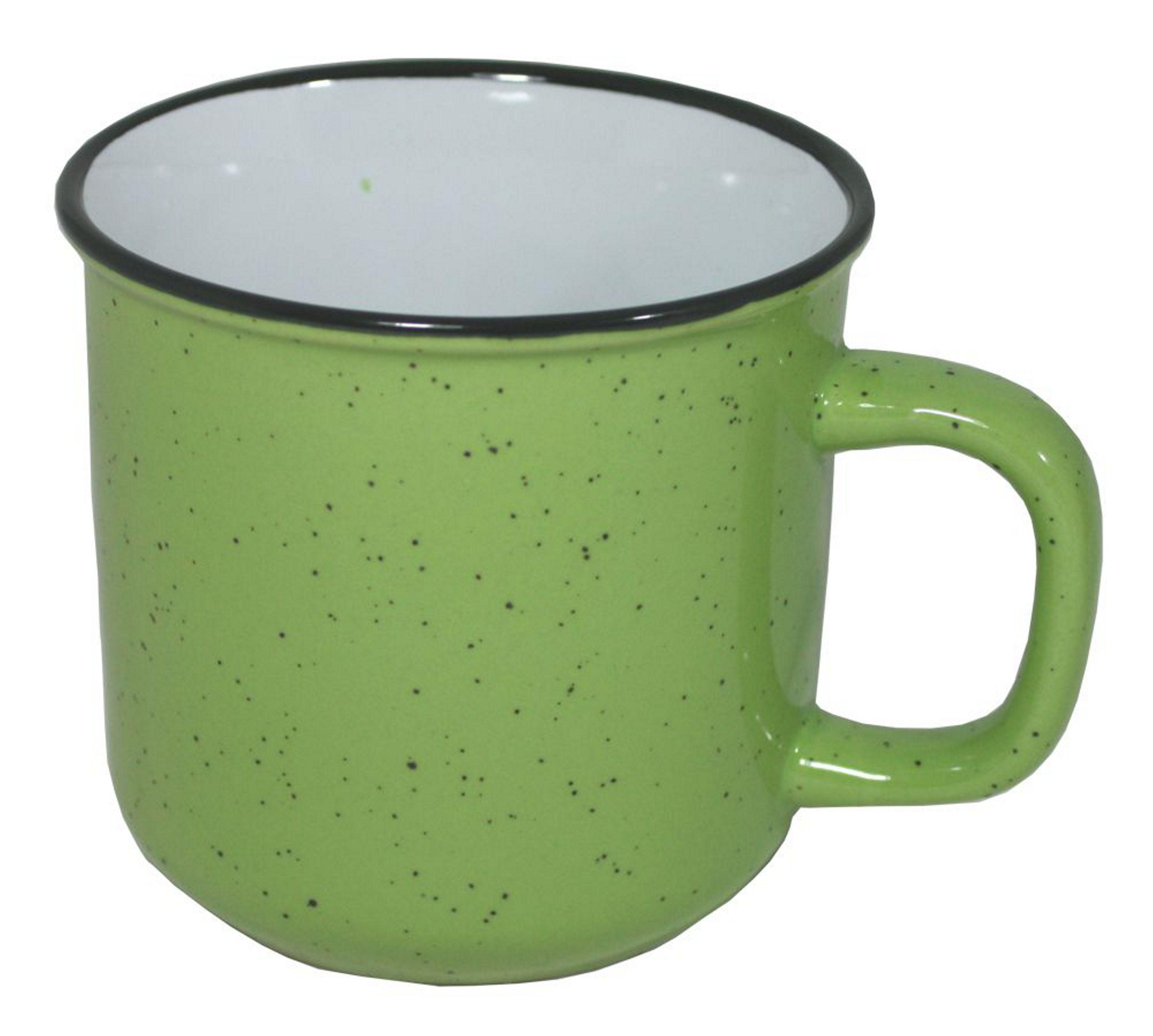 Hrnek keramický světle zelený 450ml-0