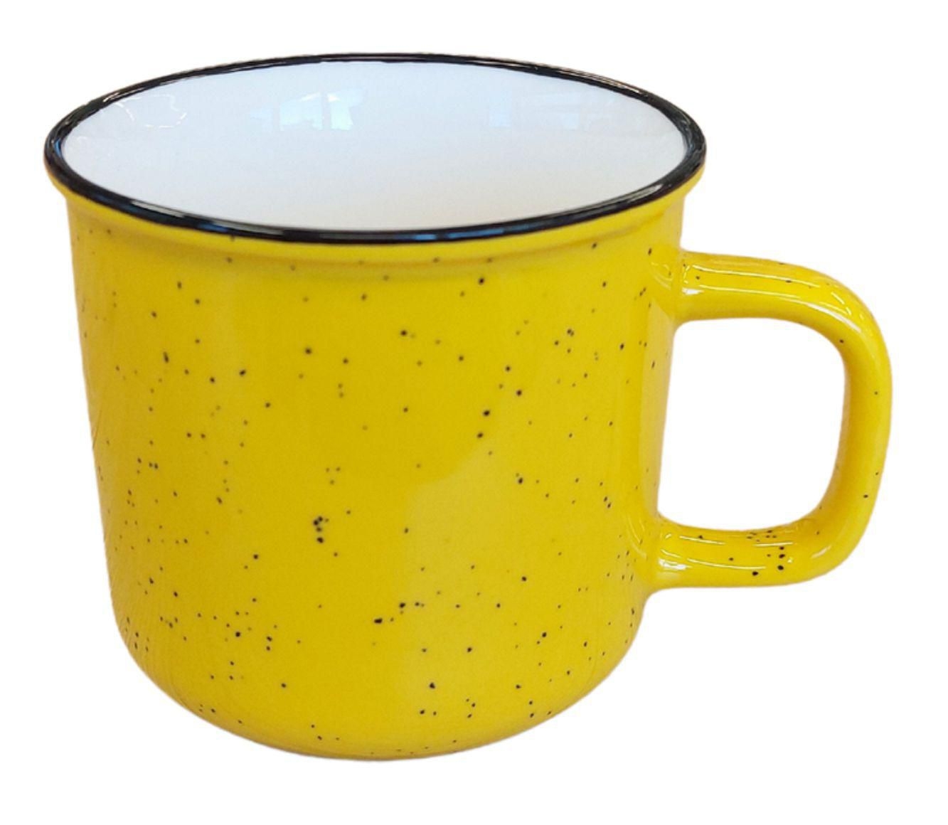 Domácnost a Zahrada - Hrnek keramický žlutý 450ml