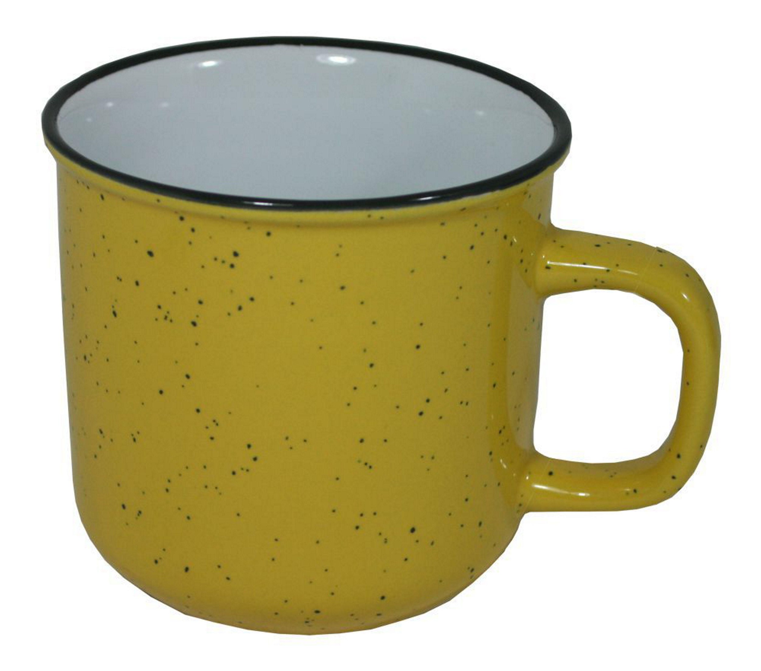 Hrnek keramický žlutý 450ml-0