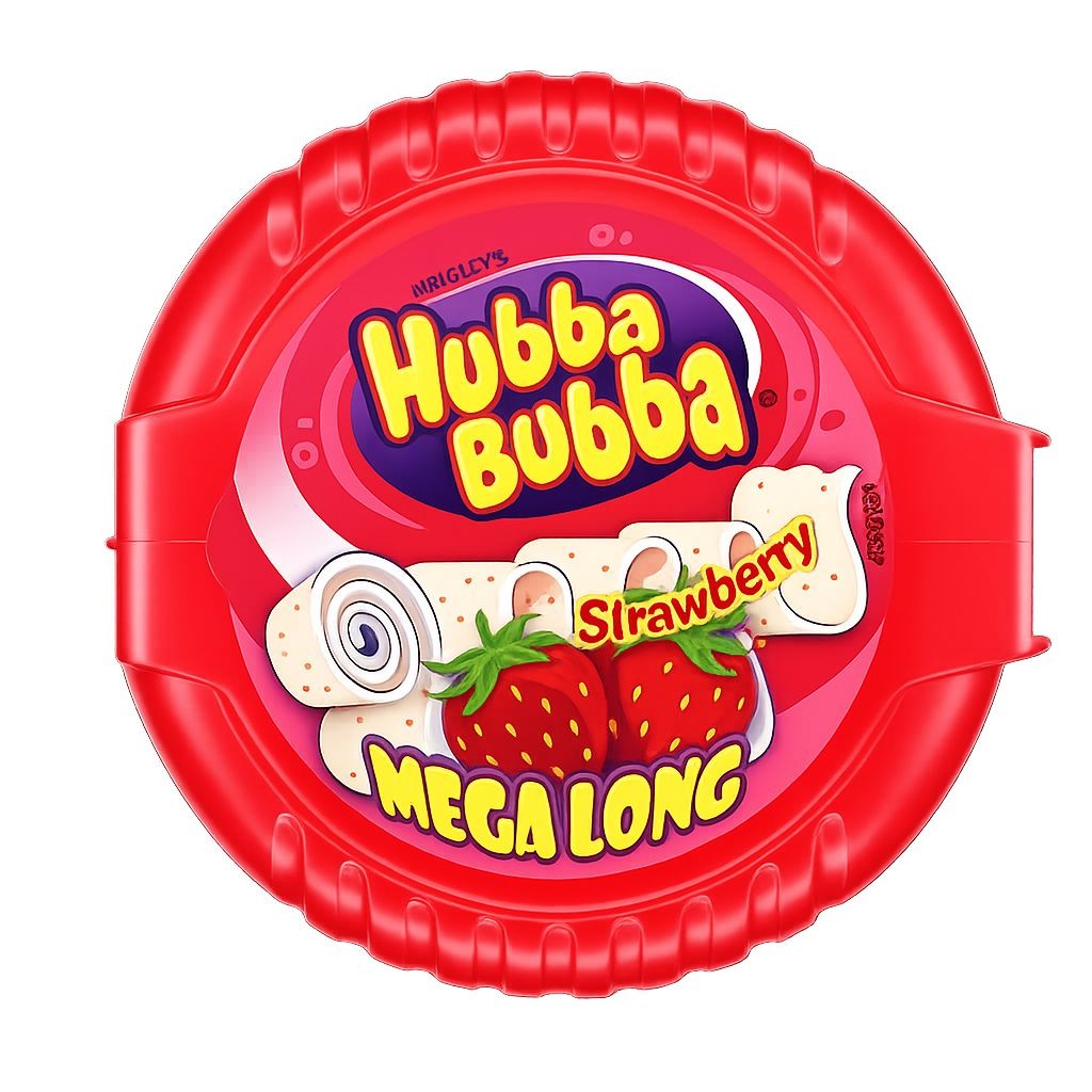 Trvanlivé potraviny - Hubba Bubba Žvýkačka s jahodovou příchutí 56g